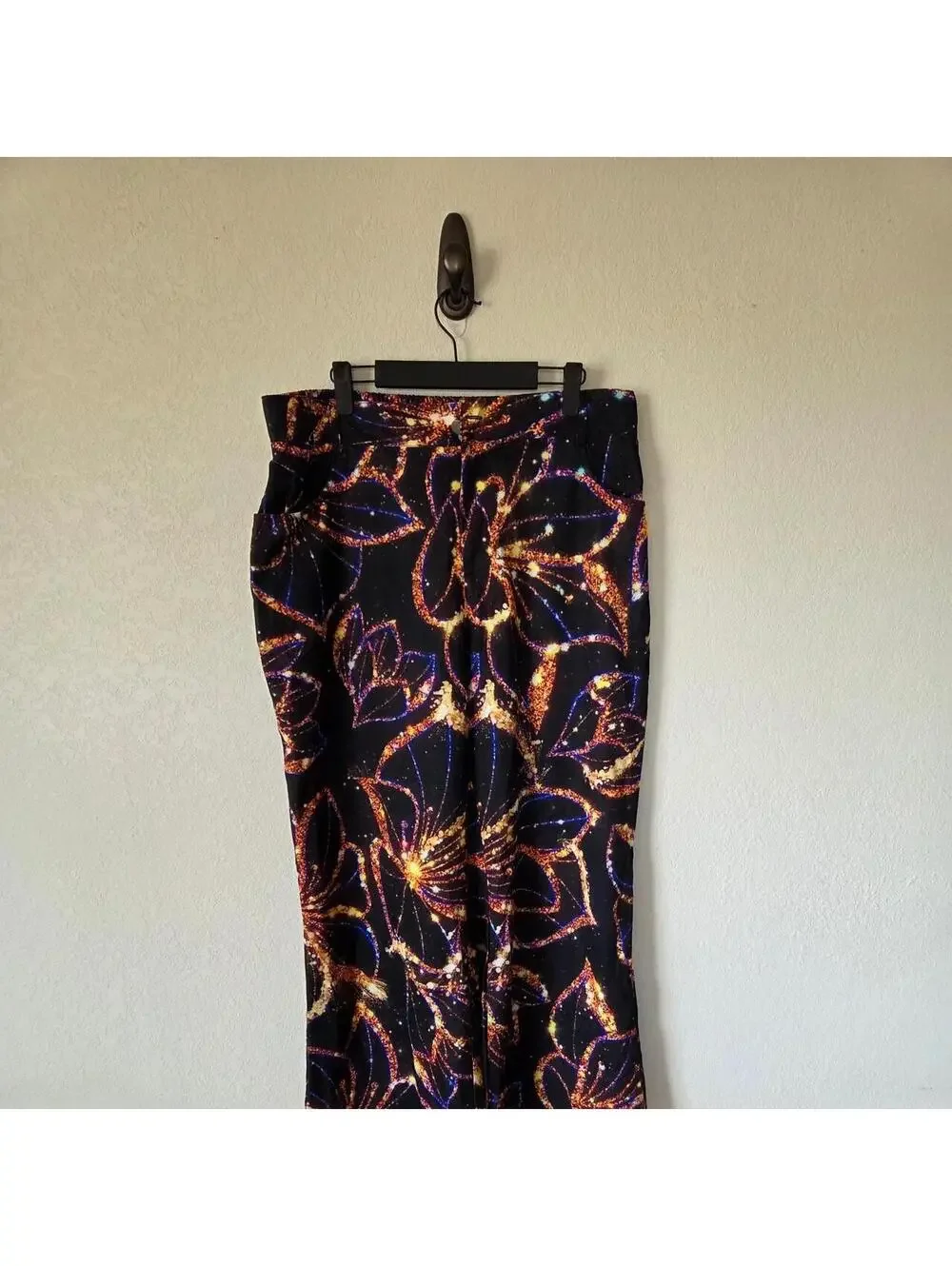 Women's Multi and Black Trousers